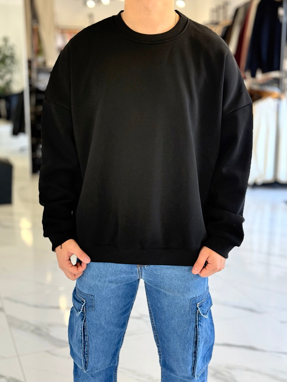 Buzo oversize negro