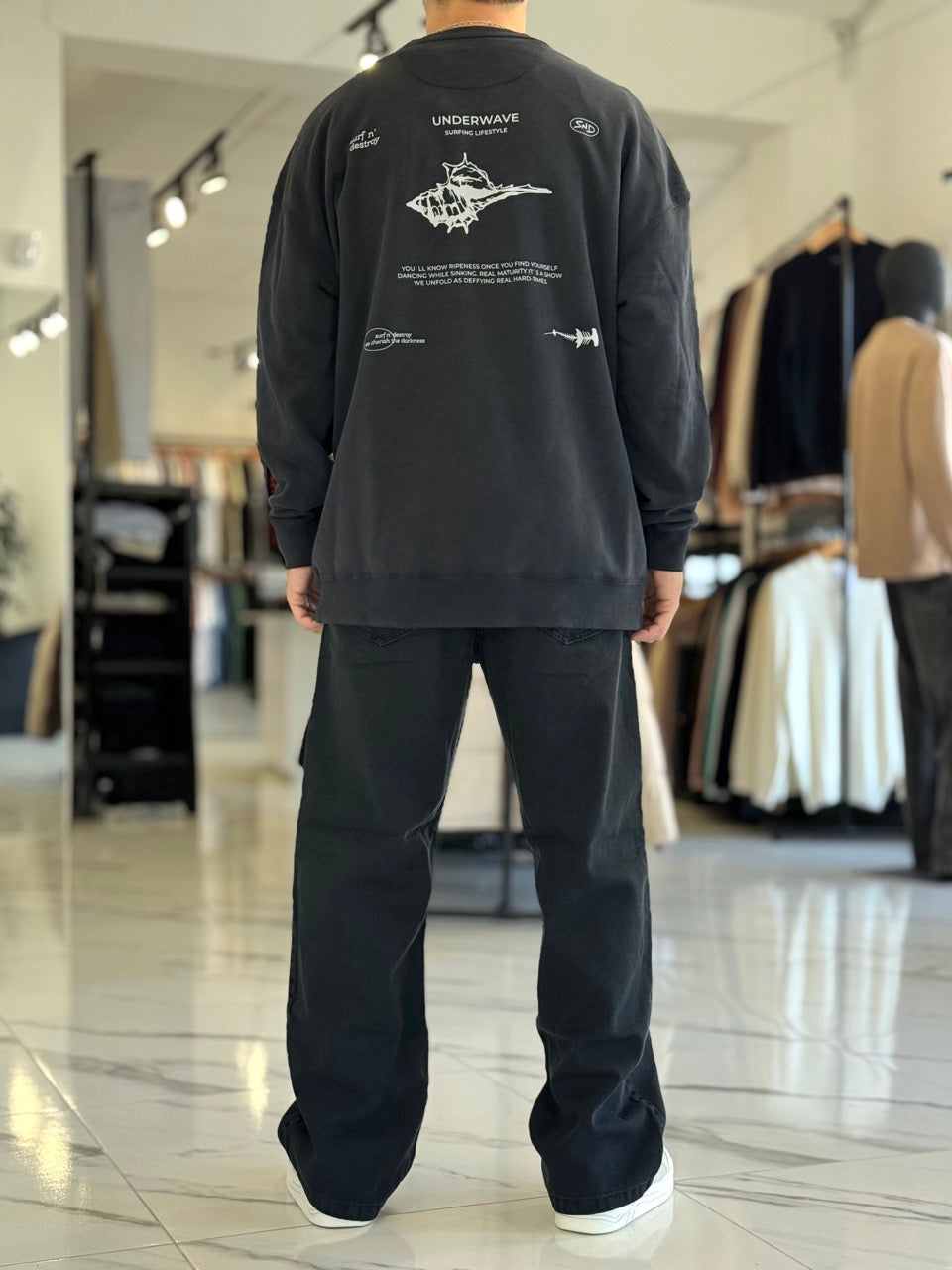 Buzo oversize "El Doradillo" negro