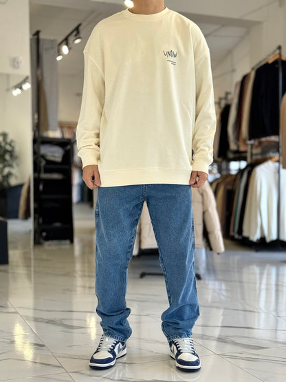 Buzo oversize "Palmera" vainilla