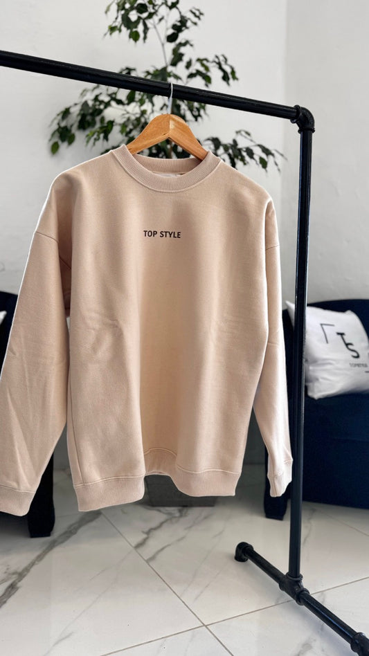 Buzo oversize beige