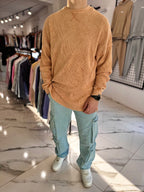 Buzo oversize gastado maíz