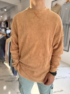 Buzo oversize gastado maíz