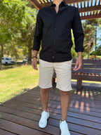 Camisa clásica negra