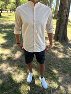 Camisa mao beige