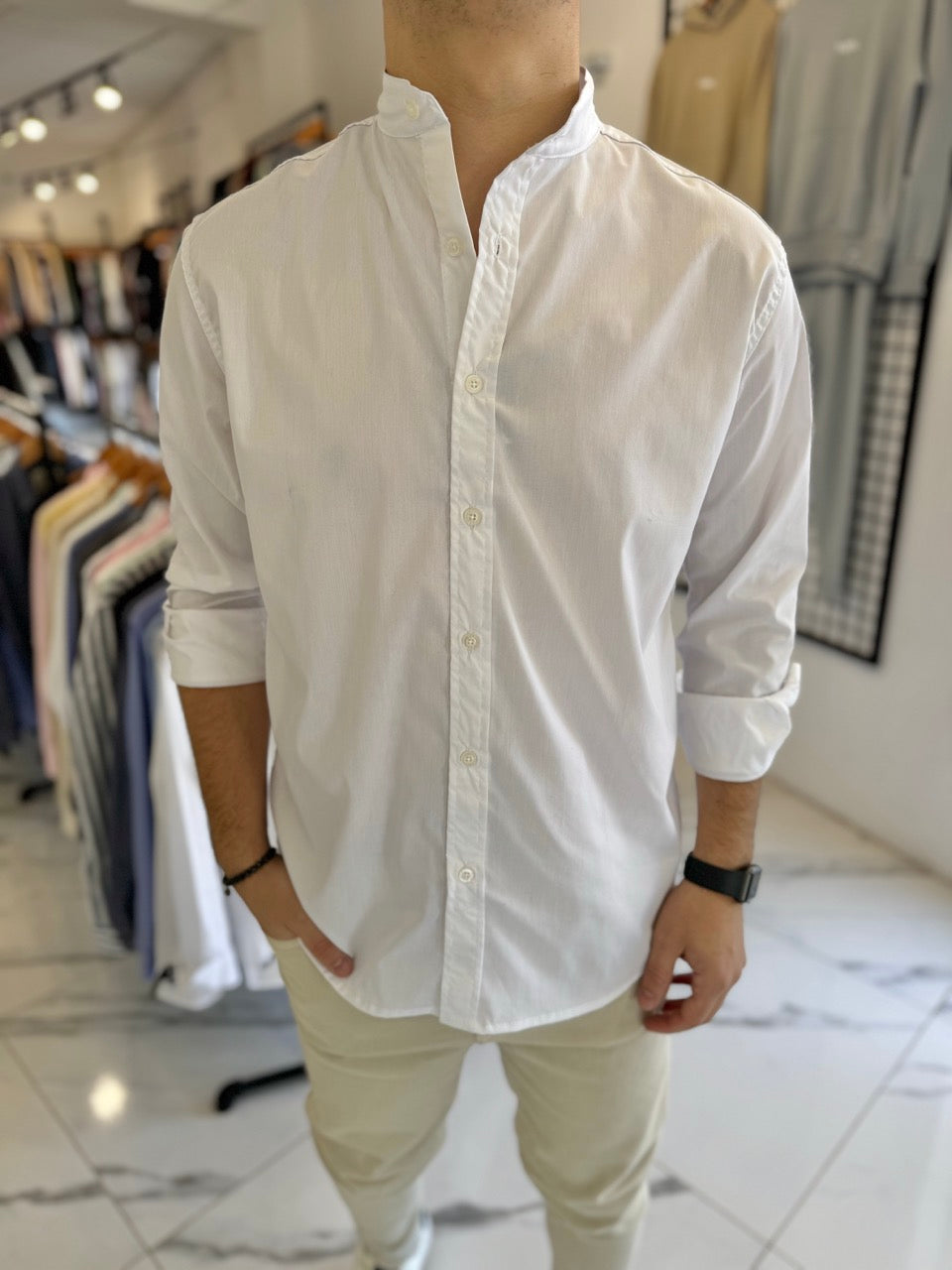 Camisa mao blanca