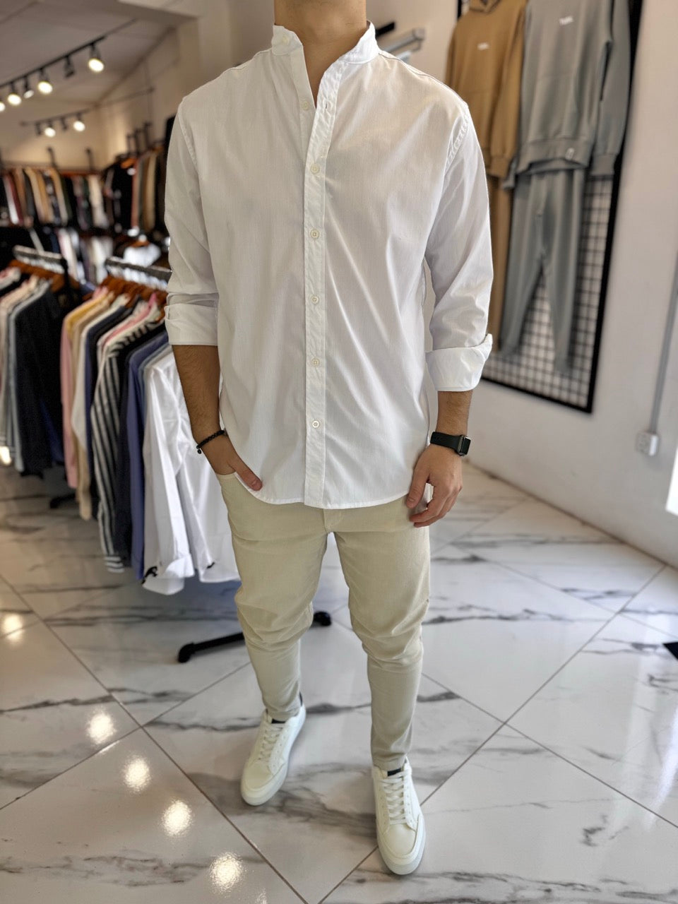 Camisa mao blanca