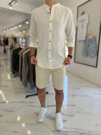 Camisa lino mao blanca