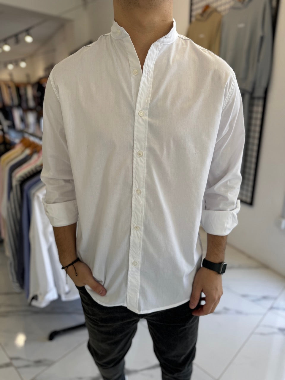 Camisa mao blanca