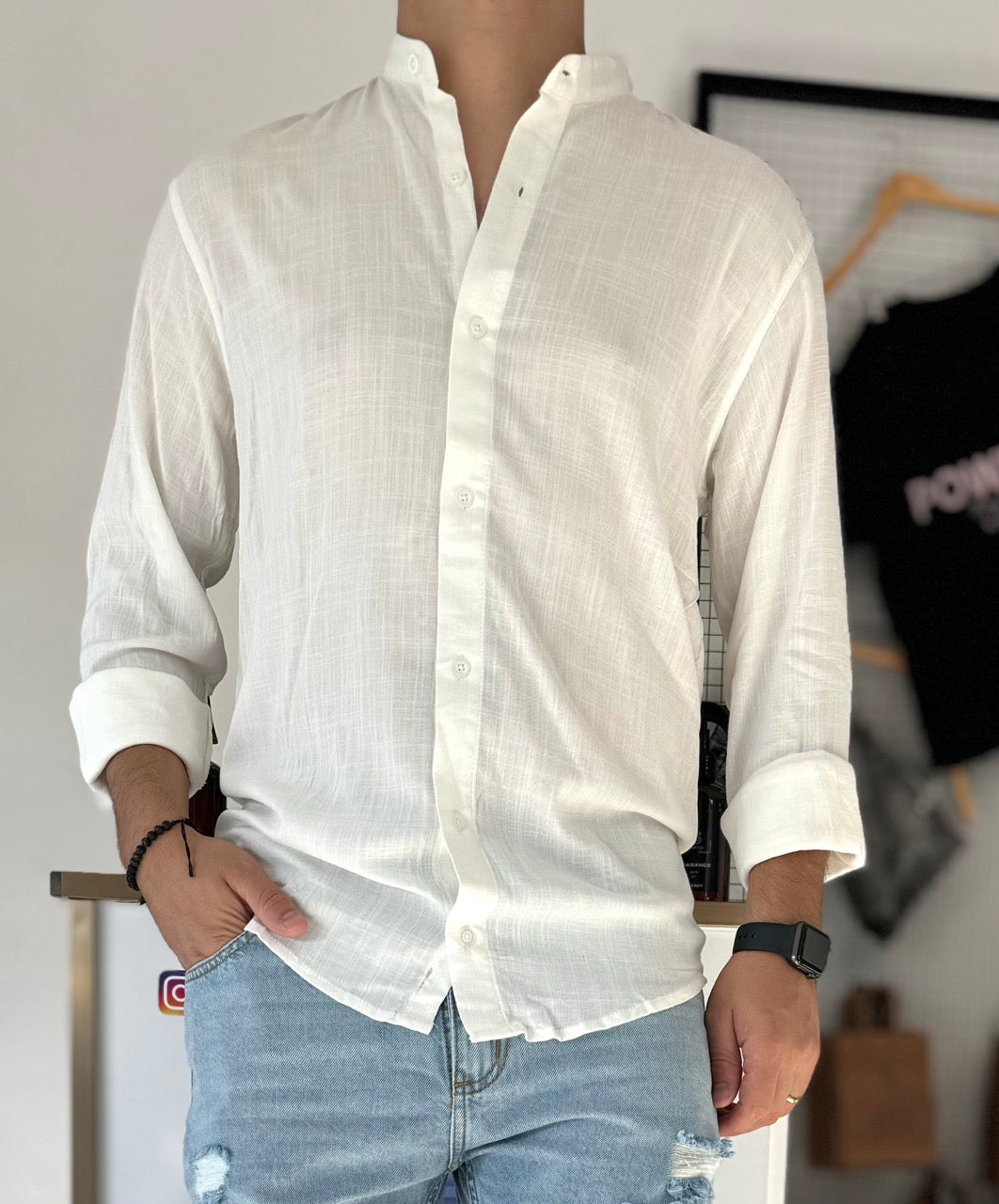 Camisa mao blanca