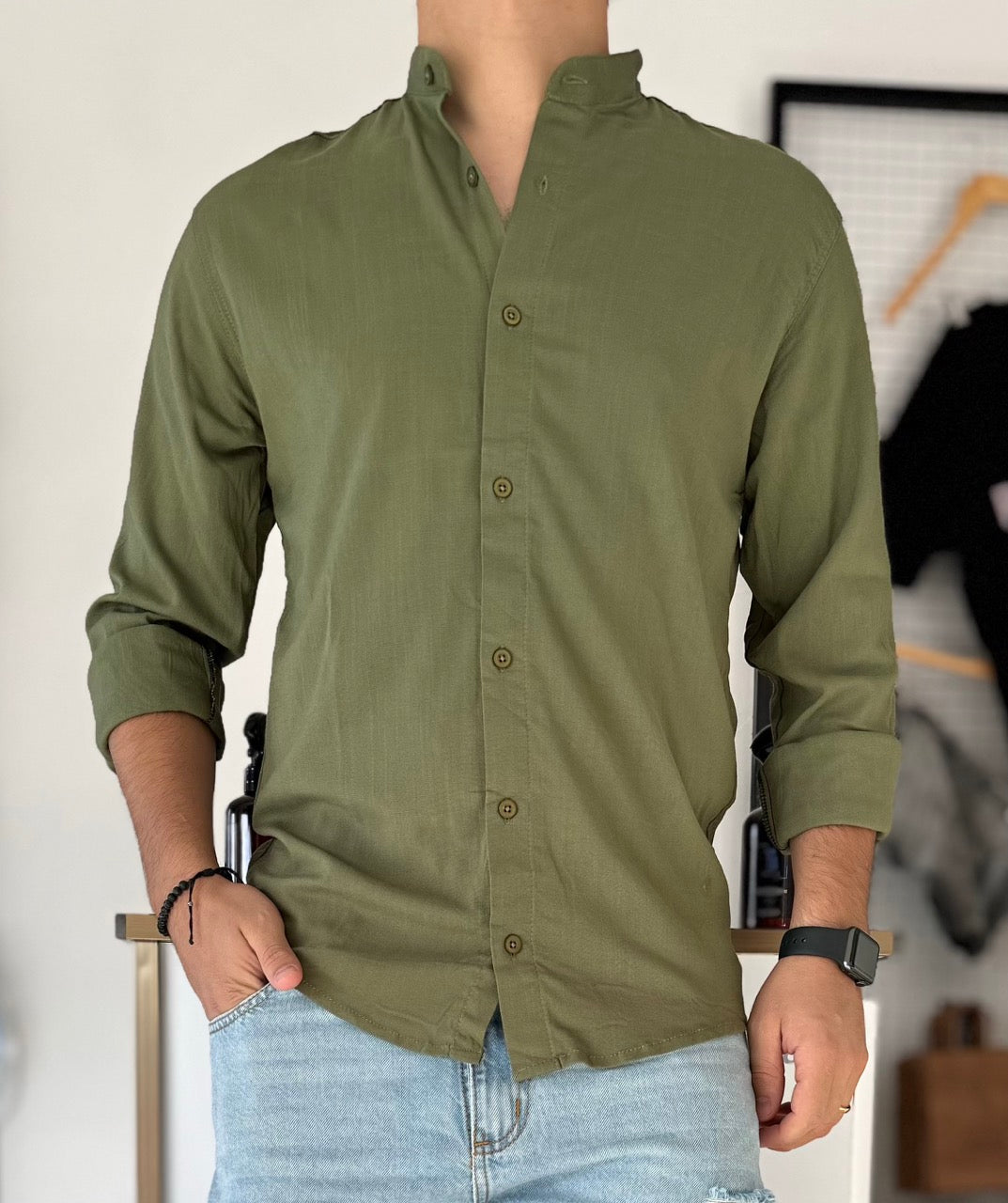 Camisa mao verde
