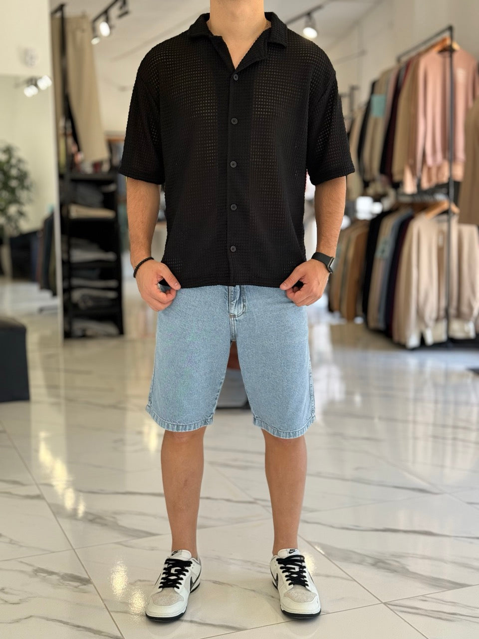 Camisa tejida "Malaga"