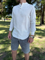 Camisola lino beige