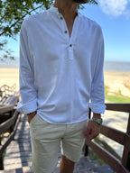 Camisola lino blanca