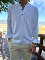 Camisola lino blanca