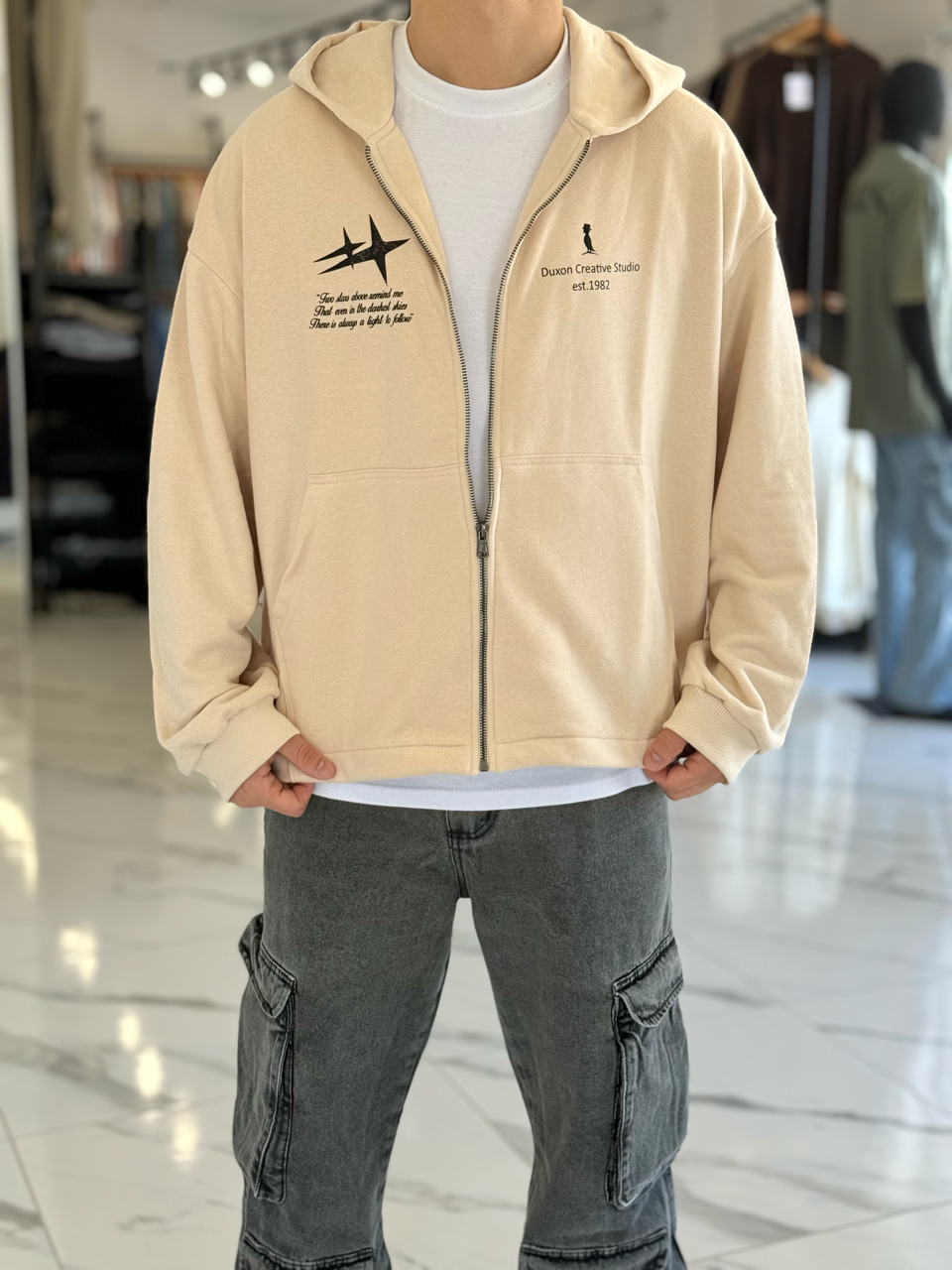Campera boxy fit