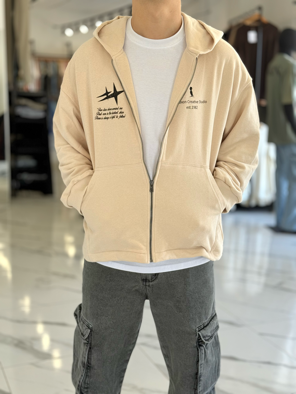 Campera boxy fit