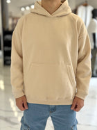 Canguro oversize beige liso