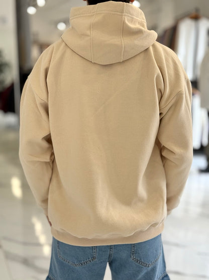 Canguro oversize beige liso