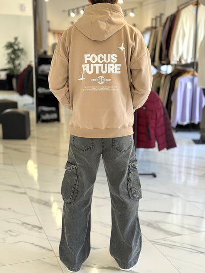 Canguro oversize tostado "focus"