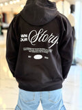 Canguro oversize negro "story"