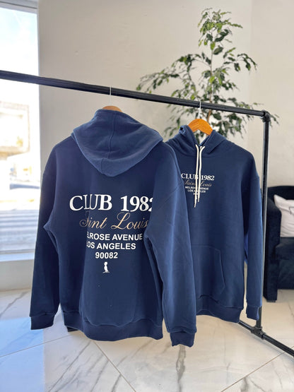 Canguro oversize "club 1982" azul