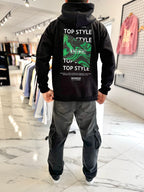 Canguro oversize negro "worldwide"