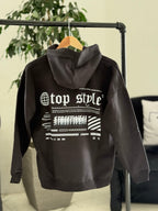 Canguro oversize negro "streetwear"
