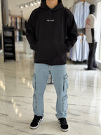 Canguro oversize negro "streetwear"