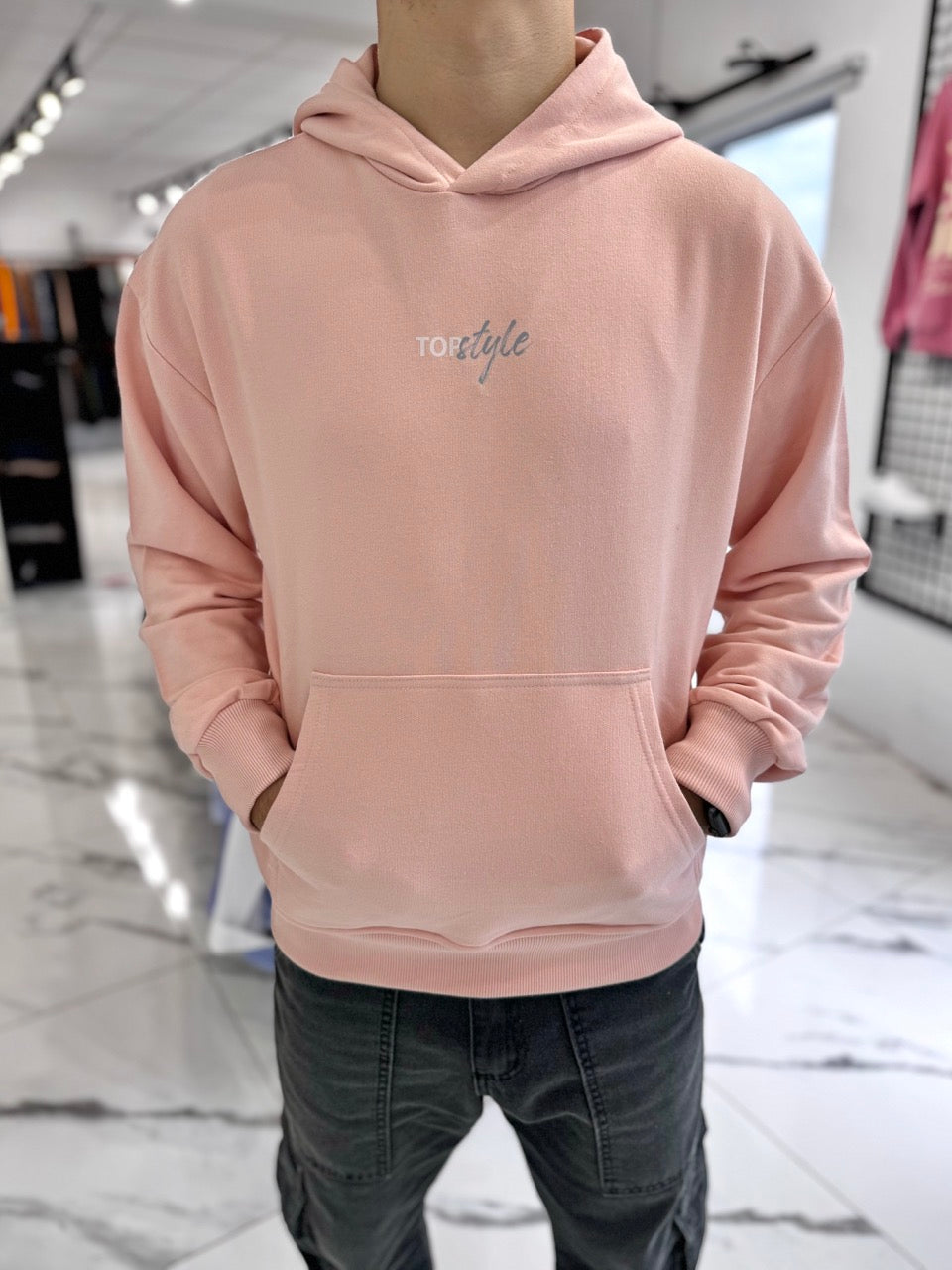 Canguro oversize rosa "unlimited"