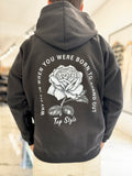 Canguro oversize negro "rosa"