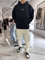 Canguro oversize negro "rosa"