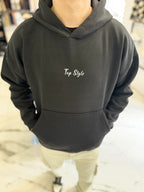 Canguro oversize negro "rosa"