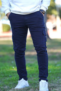 Pantalón cargo azul