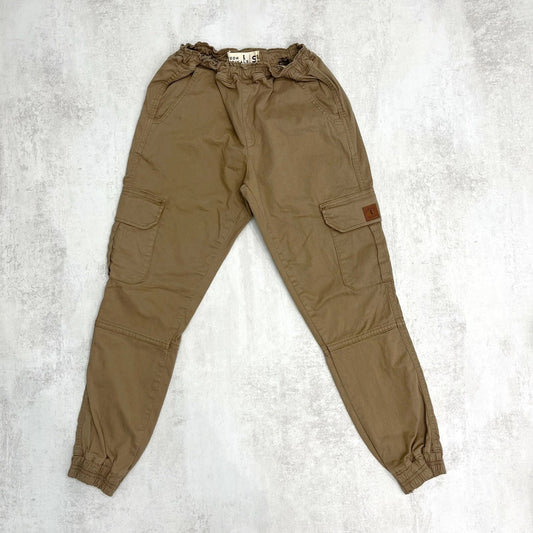 Pantalón cargo con puño camel