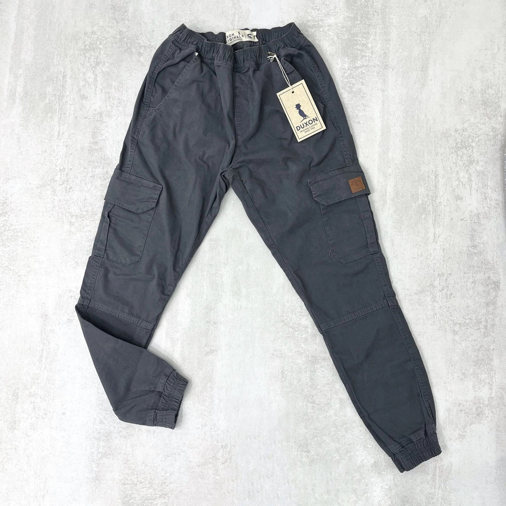 Pantalón cargo con puño gris