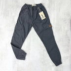Pantalón cargo con puño gris