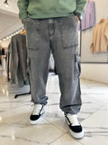 Cargo jean gris