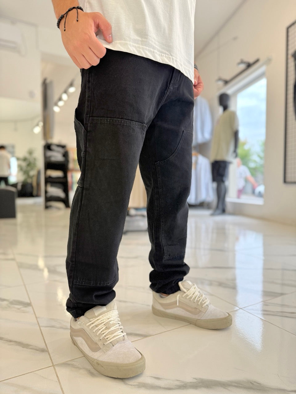 Jean carpintero "Texas" negro