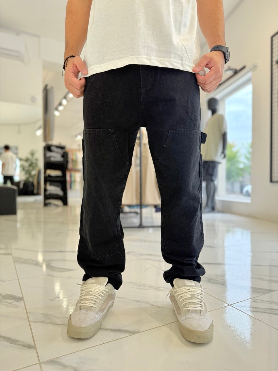 Jean carpintero "Texas" negro