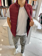 Chaleco nylon bordo