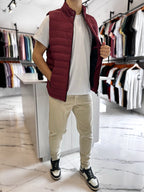 Chaleco nylon bordo