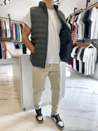 Chaleco nylon gris oscuro