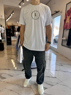Remera doble estampa blanca “focus”