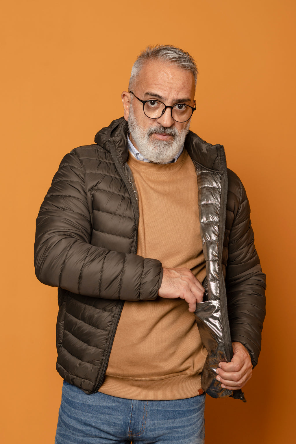 Campera capitoneada verde