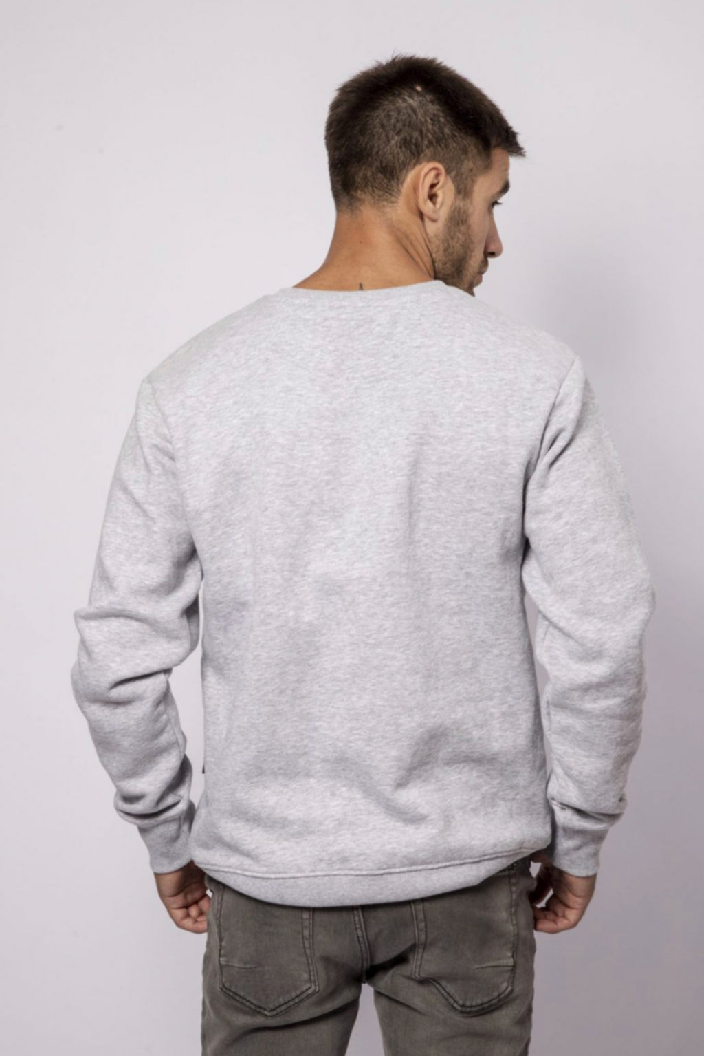 Buzo con felpa gris "motorcycle"