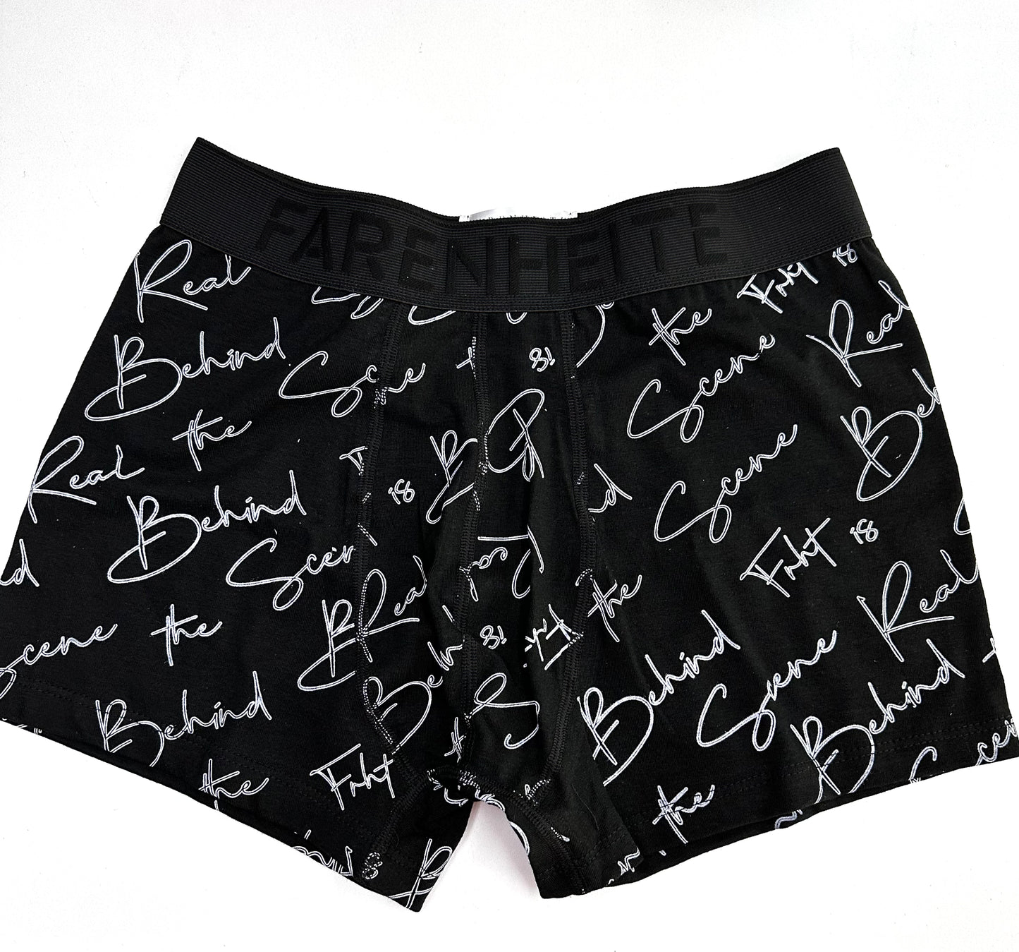 Boxer negro estampado