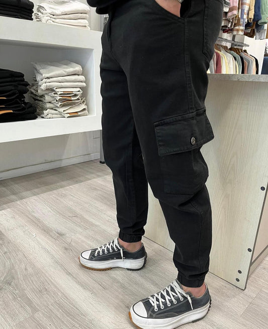 Slouchy cargo negro