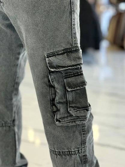 Jean cargo "Miami" gris oscuro