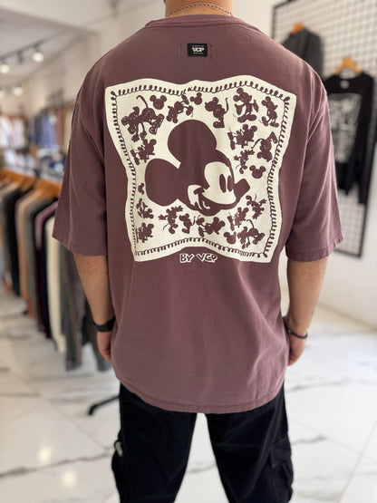 Remera oversize malbec “Mouse”