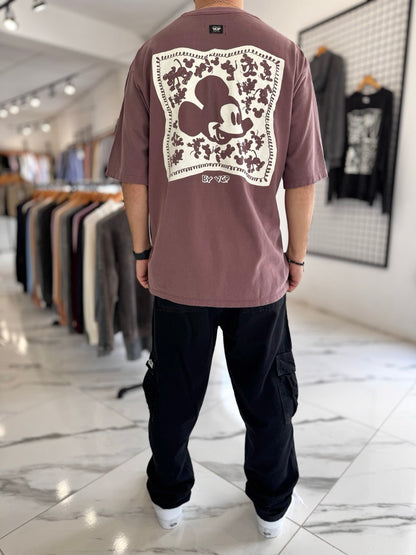 Remera oversize malbec “Mouse”